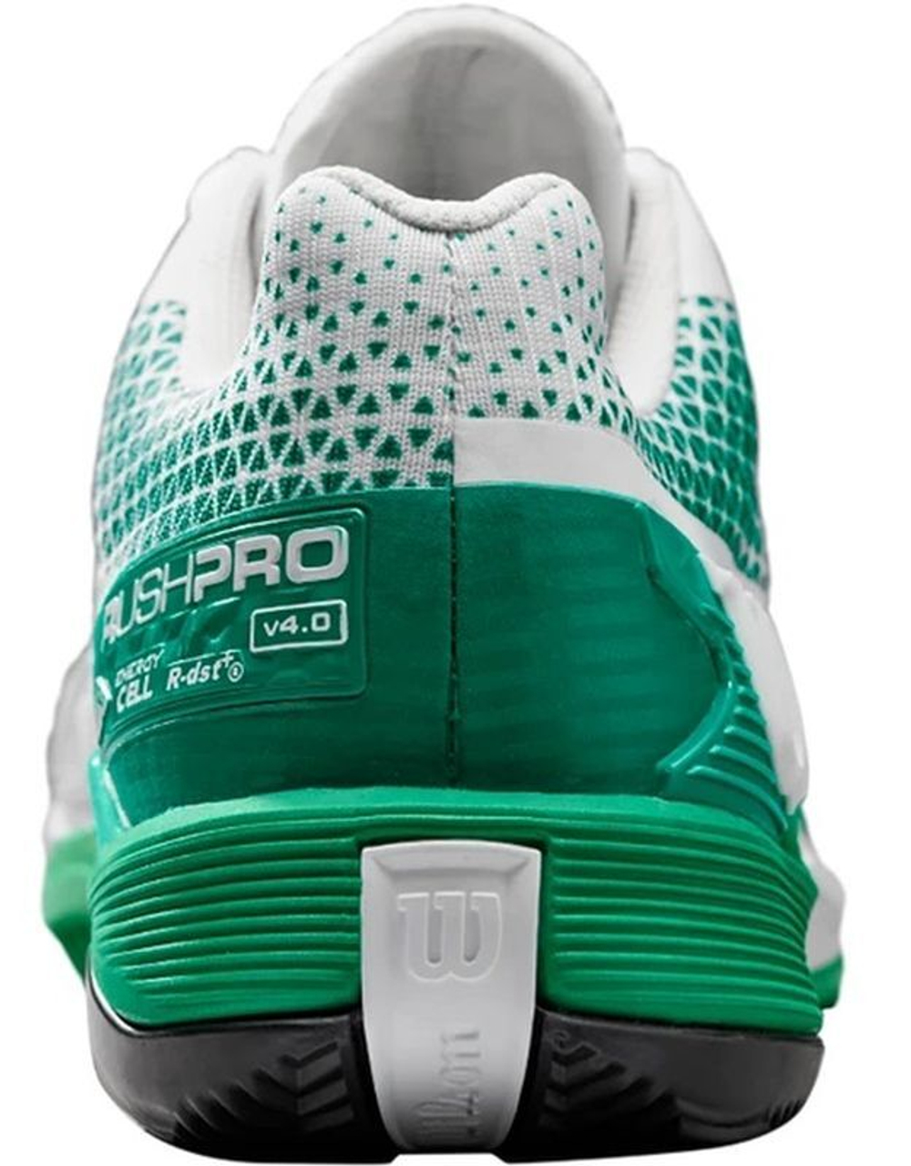 Мужские кроссовки теннисные Wilson Rush Pro 4.0 Clay - white/bosphorus/green