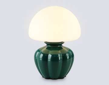 Настольная лампа 1*G9 LH53249 GN/WH зелёный/белый High Light Ceramo Modern Ambrella