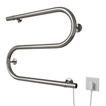 Полотенцесушитель MIXLINE СВОБОДА S-обр/симпл s 40x50 (кнопочный выкл, 130 Вт) ХРОМ