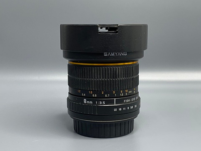 Samyang 8mm f/3.5 CS царапки на линзе