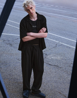 Мужские брюки baggy из рустикальной ткани - BERSHKA