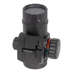 Коллиматор Target Optic 1x21, Weaver, зелёная/красная марка, точка 2 MOA - вид снизу, крепление Weaver