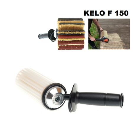 Насадка для Системы для шлифования бруса, вагонки, вельвета DE-TERO KELO F150 для полировальных машин, 14 + 14 сегментов 147817