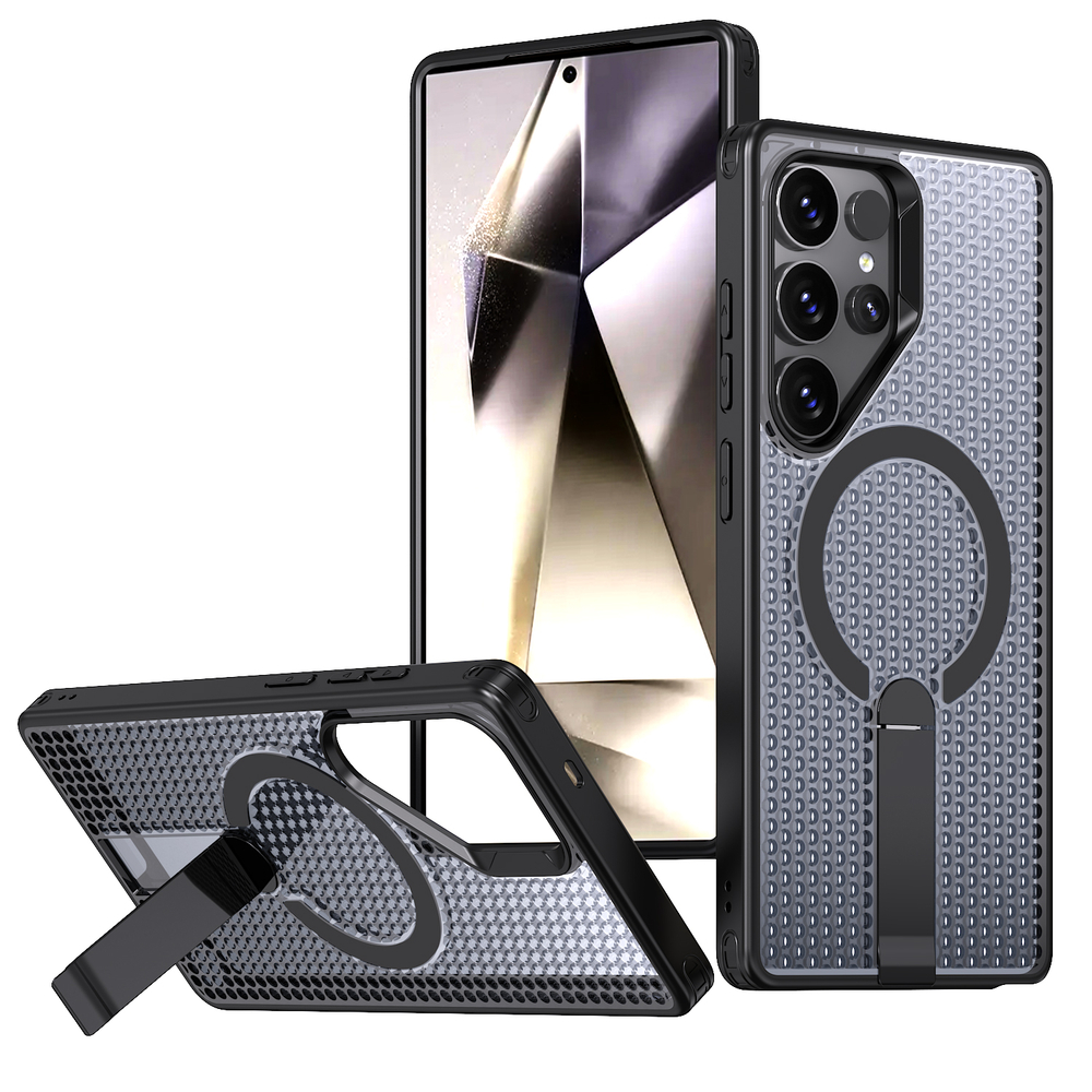 Прозрачный чехол Mesh Pro Magnetic Case для Samsung Galaxy S22 Ultra