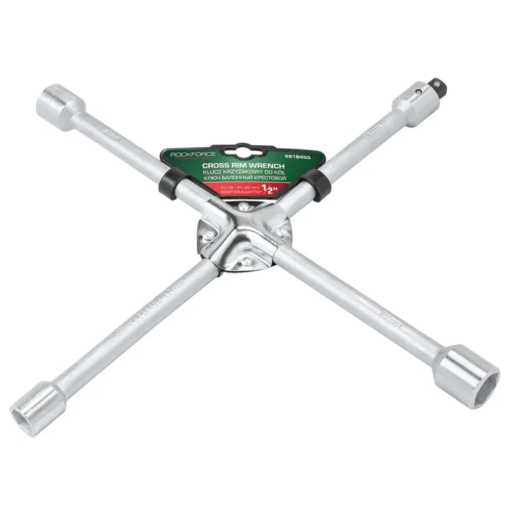 Ключ балонный крестовой 1/2''(17х19,21х22мм) RockFORCE RF-681B450