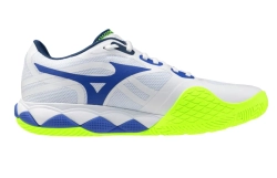 Теннисные кроссовки Mizuno Wave Enforce Tour 2 AC - white/dazzling blue/light yellow