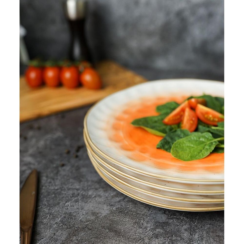 Тарелка d 27 см оранжевая фарфор "The Sun Eco" P.L. Proff Cuisine [4]
