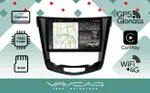 Магнитола для Nissan X-Trail T32, Qashqai J11 2014-2022 (климат, рамка большая) - Vaycar VA51-0665-2K на Android 13, Быстрая, 2K QLED, CarPlay, 4G SIM-слот