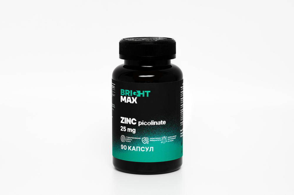 Bright Max Zinc Picolinate 25 мг 90 капсул