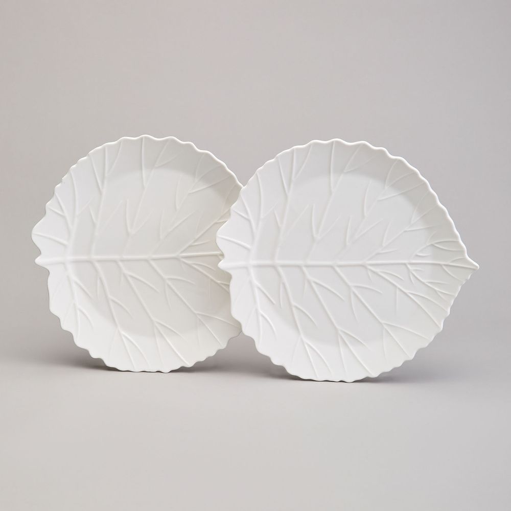 НАБОР ТАРЕЛОК ЗАКУСОЧНЫХ LEFARD "LEAVES" 2 ШТ. 22,5*21*2 СМ