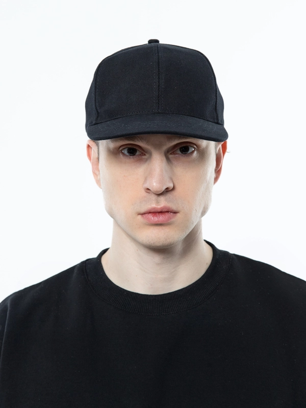 Бейсболка 6 клиньев 330,06 STAN, Хлопок, Черный