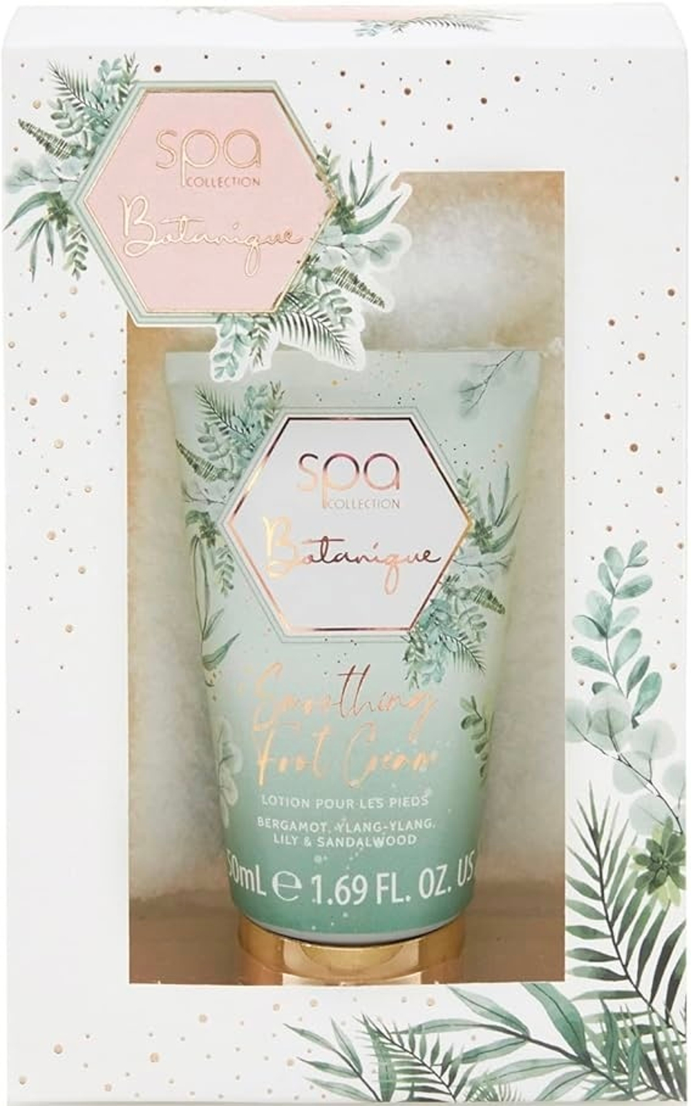 Style & Grace Spa Botanique — 50 ml foot lotion and socks