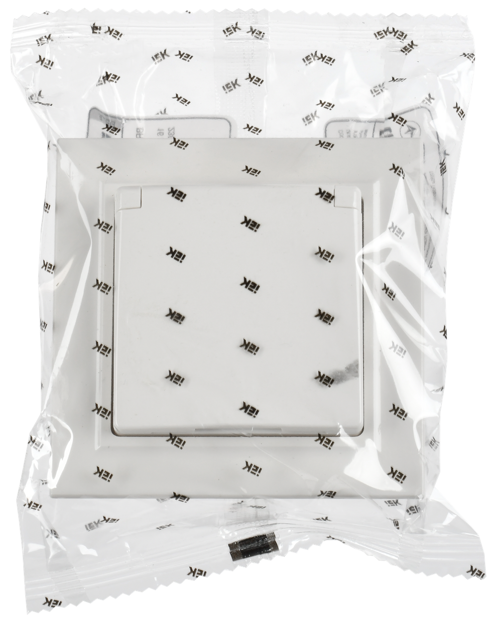 BRITE Розетка 1-местная с заземлением с защитными шторками и крышкой 16А IP44 в сборе РСбш10-3-44-БрБ белый