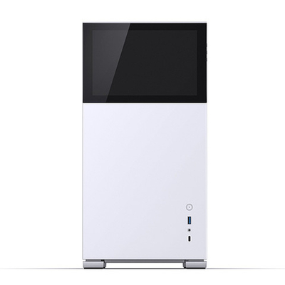 Корпус JONSBO D41 STD SC, 8" Color LCD, mini-ITX, micro-ATX, ATX, белый (без БП)