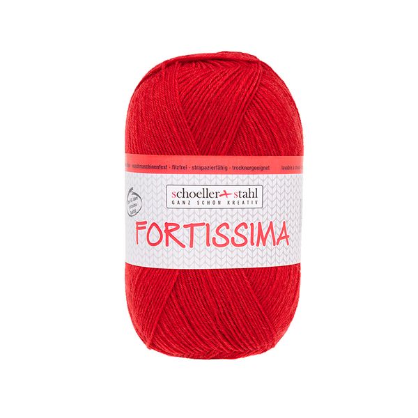 Пряжа Austermann (Аустерманн) Fortissima 100 / уп.5 мот. по 100 г, 420м, красный