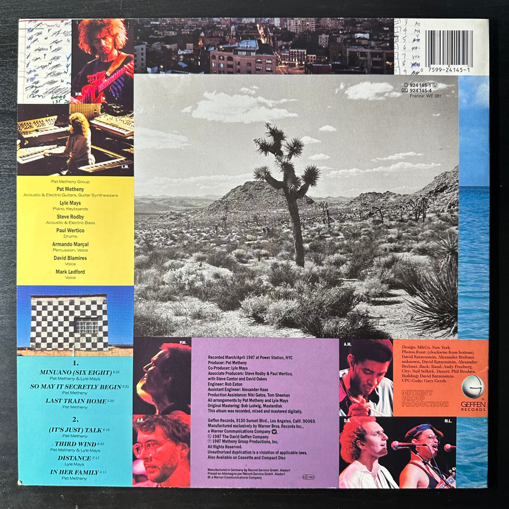Pat Metheny Group ‎– Still Life (Германия 1987г.)