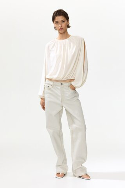 Топ с открытыми рукавами - H&M
