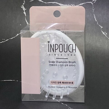 Массажная щетка для мытья головы Seven Star InPouch Scalp Shampoo Brush #Белый, 1шт