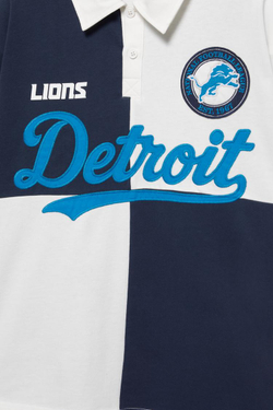 PULL&BEAR Футболка-поло NFL Detroit Lions, белый