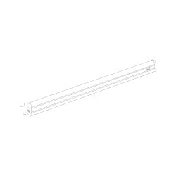 Линейный светодиодный светильник ЭРА LLED-01-14W-4000-W 14Вт 4000K L1024мм с выключателем | Бытовые светодиодные линейные светильники
