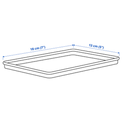 IKEA KUGGIS  (ИКЕА КУГГИС)  -  Крышка - белая 13x18 см