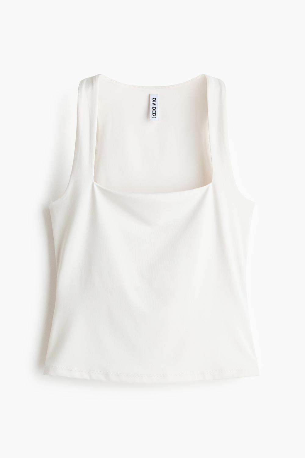 Короткий топ с квадратным вырезом - H&M