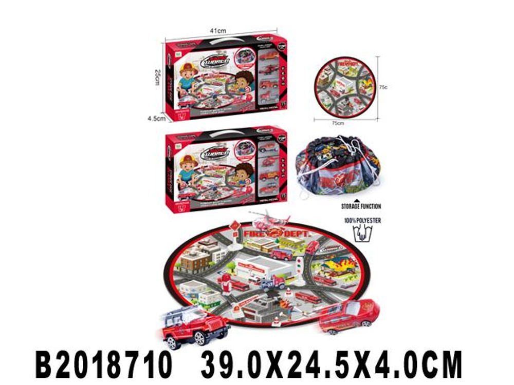 Игровой набор с транспортом, коробка 6688-153D