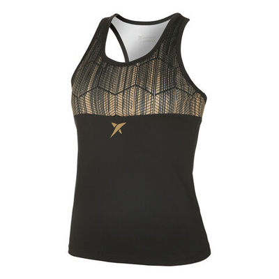 Женская теннисная майка Drop Shot Maday Tank Top Women - Black, Gold