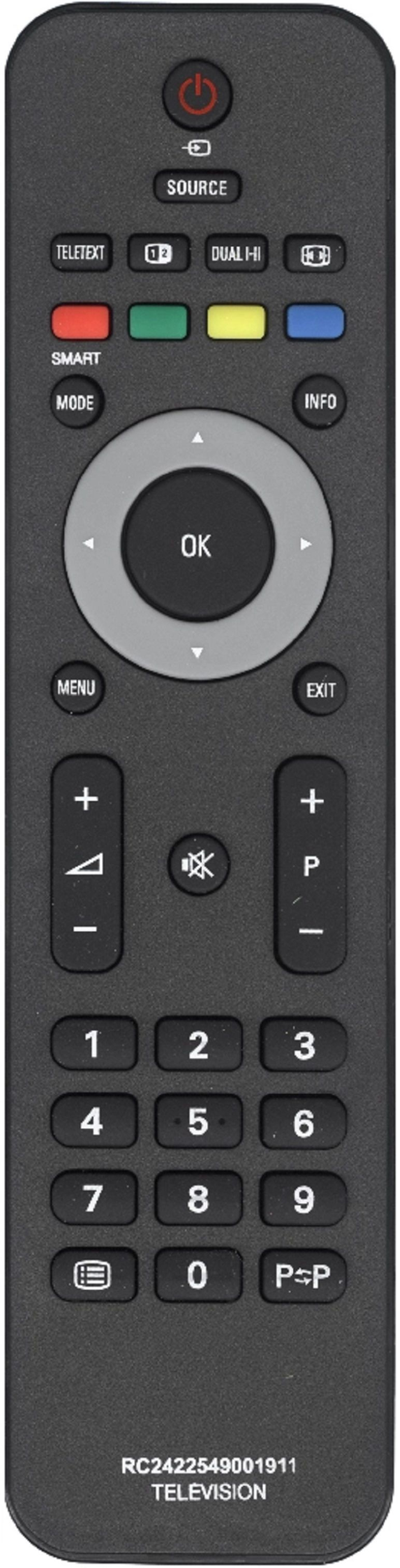 Пульт для Philips 2422 549 01911 / RC242254901911