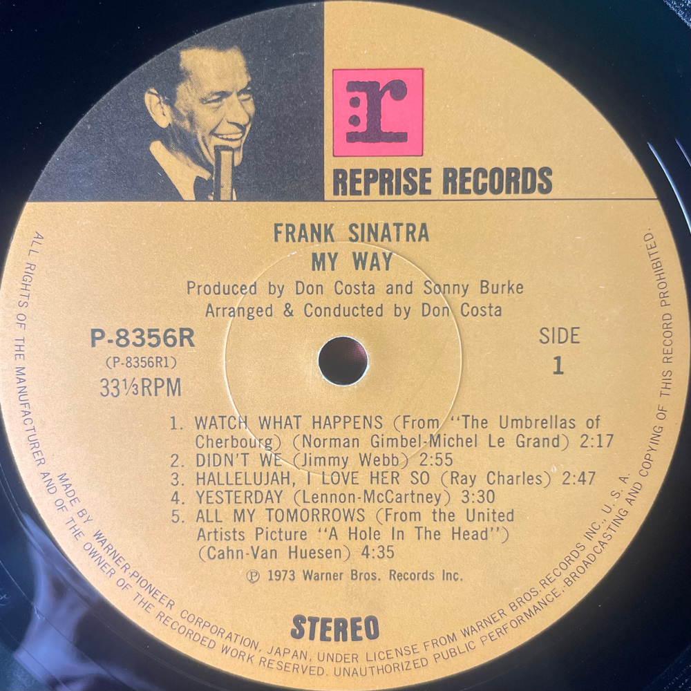 Frank Sinatra ‎– My Way (Япония 1973г.)