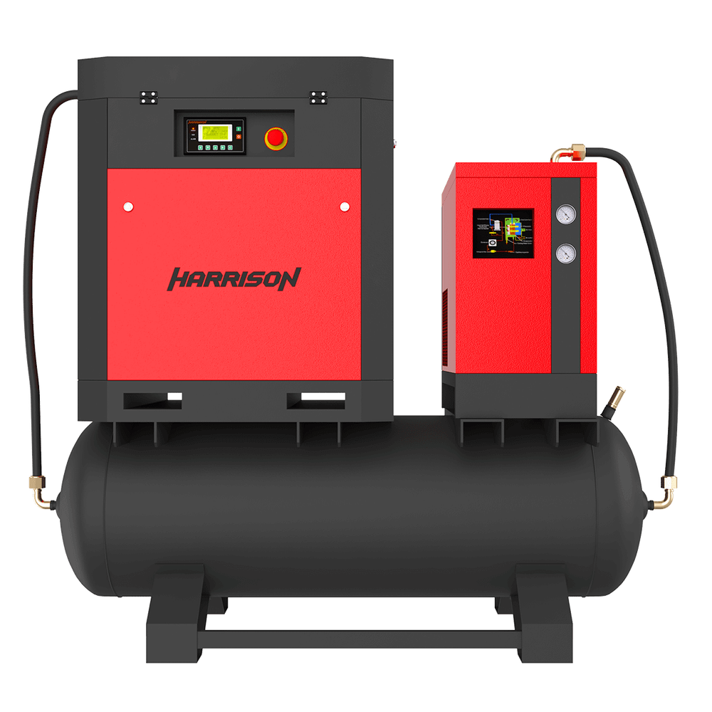 HRS-942100TD5 Винтовой компрессор с ресивером и осушителем Harrison: 2100 л/мин, 10 бар, 15 кВт, 500