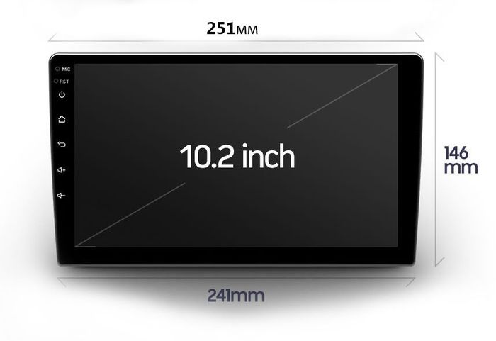 Магнитола для без рамки (экран 10") - ZX516R10-7862 Android 10, Быстрая, SIM-слот