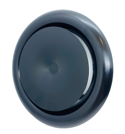 REGA black DVS-P 160 Черный диффузор металлический приточный