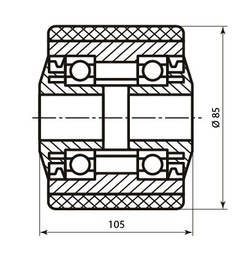 Колесо грузовое Still ф85xф20xS105/110 4401446