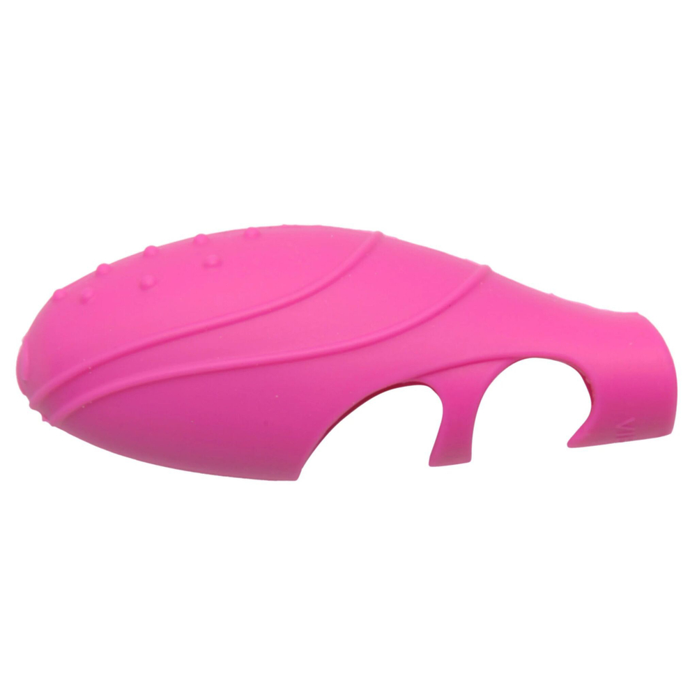 Розовая насадка на палец с вибрацией Bang Her Silicone G-Spot Finger Vibe (Цвет: розовый)