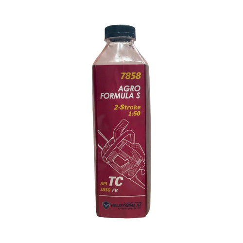 Масло двухтактное HOLZFFORMA Agro Formula S, 1 л, синтетическое, для триммера и бензопилы