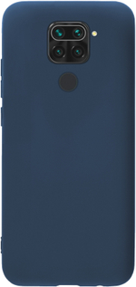 Мягкий Soft Touch чехол из силикона для XIAOMI REDMI NOTE 9 (не PRO / S!) и REDMI 10X с бархатной подкладкой