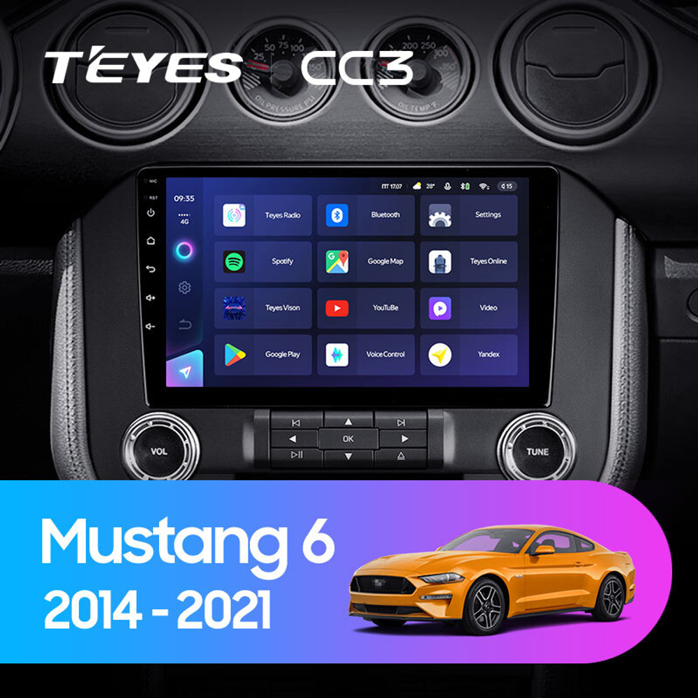 Teyes CC3 9"для Ford Mustang 6 S550 2014-2021