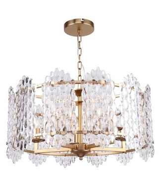 Люстра подвесная 5*Е14 1007/03/05P бронза Glazgo Stilfort