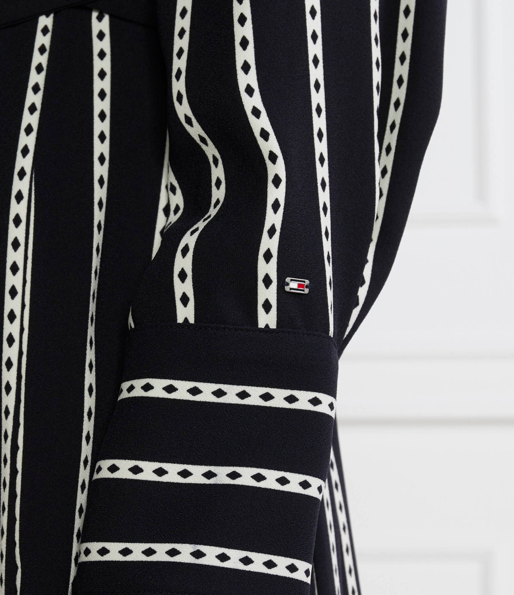Платье ARGYLE STRIPE Tommy Hilfiger - черный(WW0WW40365)