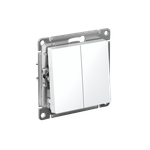 Systeme Electric AtlasDesign Лотос Выключатель 2-клавишный, сх.5, 10АХ, механизм
