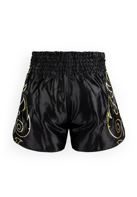 Шорты тайские Venum VTC Flames Black/Gold