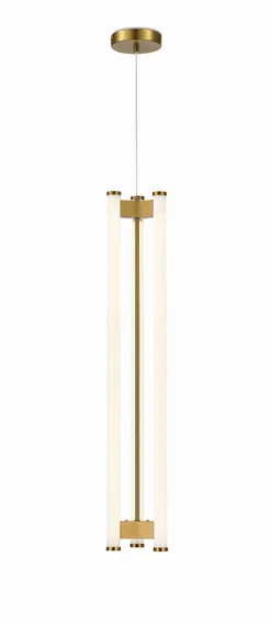 Светильник подвесной светодиодный NewRgy 2312B-DW BRASS, 32 Вт, латунный
