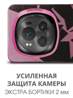 Дизайнерский чехол из пластика для HONOR MAGIC 6 PRO с усиленной защитой камеры и глянцем