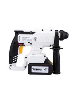 Перфоратор аккумуляторный SDS-plus 2.2Дж 1х4А.ч в кейсе Kranz KR-PT-120