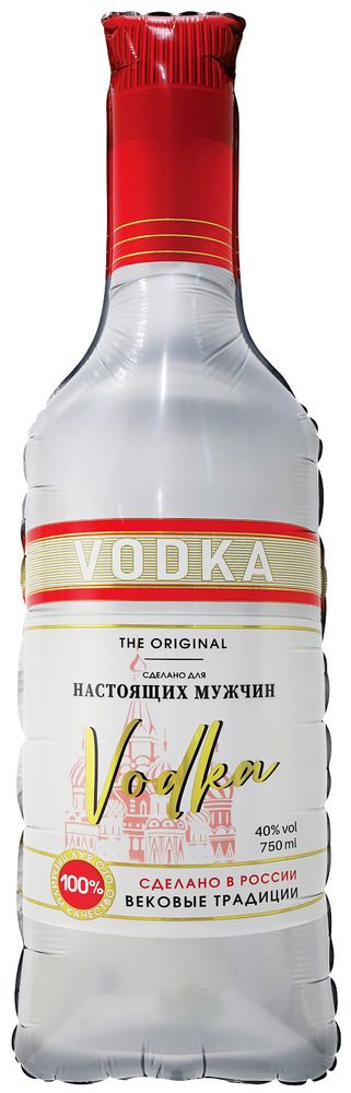К Фигура Бутылка Водка для настоящих мужчин (37''/94 см)