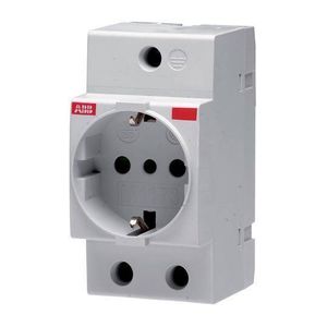 Розетка модульная M1173 2P+N 16А ABB 2CSM110000R0701