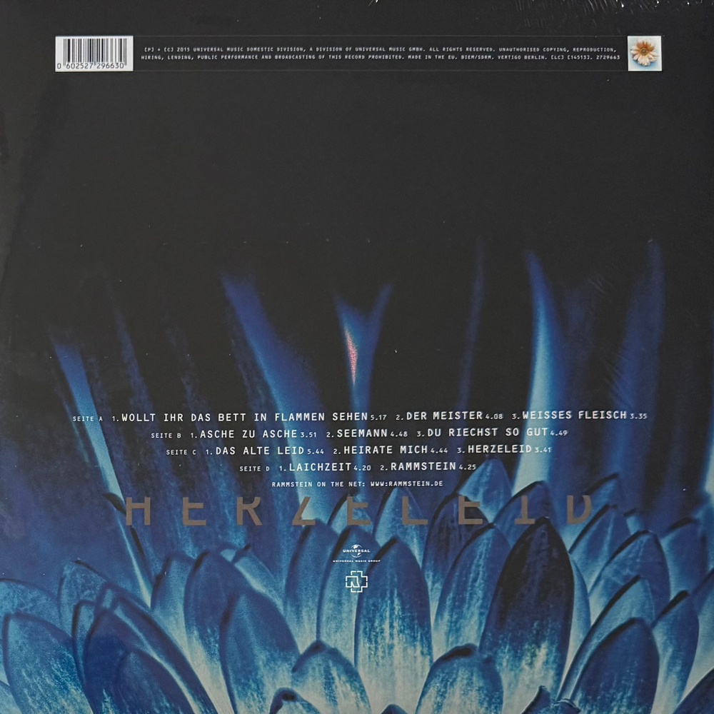 Виниловая пластинка Rammstein ‎– Herzeleid 2LP