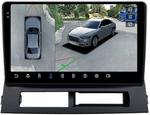 Магнитола для Toyota Prius 20 2003-2011 (наверх) - FarCar BX9-360-9613F2 монитор 9.5" 2K QLED на Android 13, Быстрая, CarPlay, 4G SIM-слот, 4 камеры в комплекте