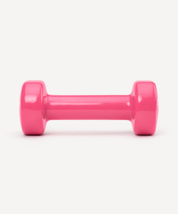 Гантель виниловая STARFIT DB-101 1 кг, розовый